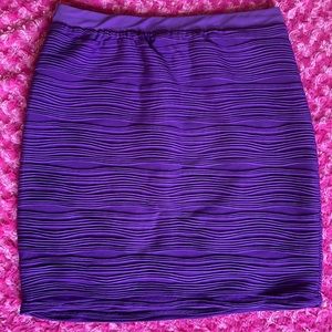 NWOT Tattoo Me 💜Stretchy Purple 1X Mini Skirt